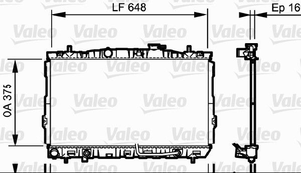 VALEO 734965 Radiator, engine cooling