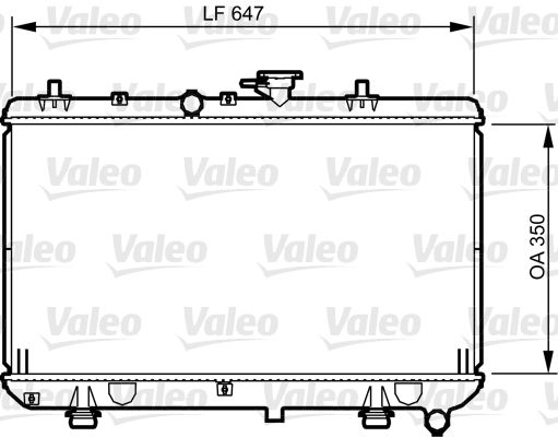 VALEO 734966 Radiator, engine cooling