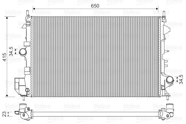 VALEO 734981 Radiator, engine cooling