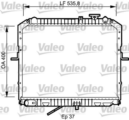 VALEO 734990 Radiator, engine cooling