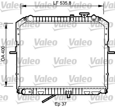 Radiator, engine cooling VALEO 734990