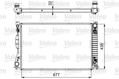 Radiator, engine cooling VALEO 735032