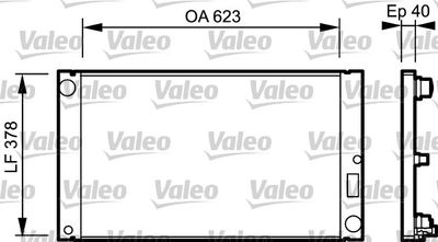 Radiator, engine cooling VALEO 735036