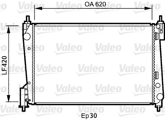 VALEO 735040 Radiator, engine cooling
