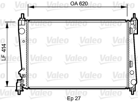 VALEO 735041 Radiator, engine cooling