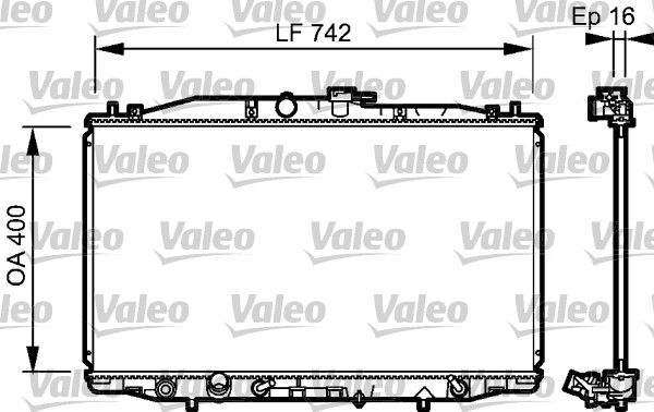 VALEO 735049 Radiator, engine cooling