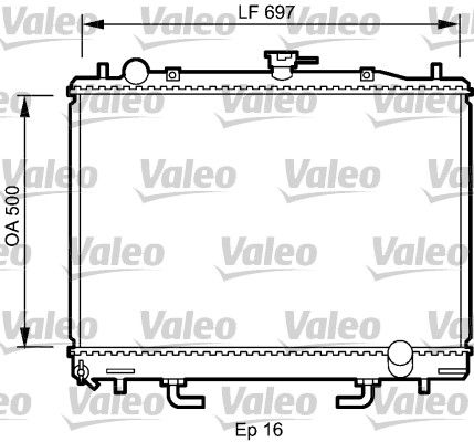 VALEO 735059 Radiator, engine cooling