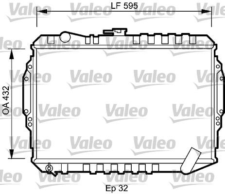 VALEO 735060 Radiator, engine cooling
