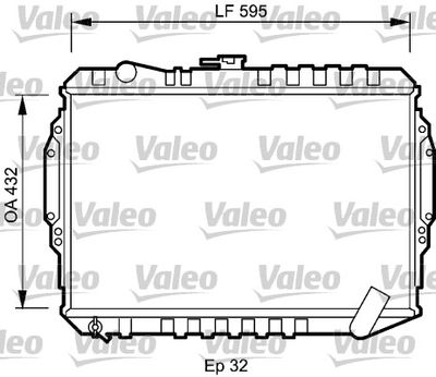 Radiator, engine cooling VALEO 735060