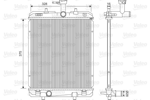 VALEO 735069 Radiator, engine cooling