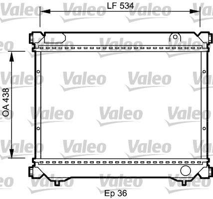 VALEO 735074 Radiator, engine cooling