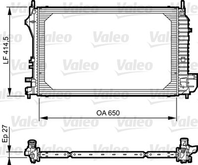 Radiator, engine cooling VALEO 735083