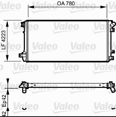VALEO 735112 Radiator, engine cooling