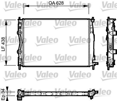VALEO 735115 Radiator, engine cooling