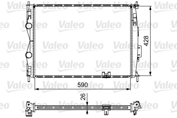 VALEO 735116 Radiator, engine cooling