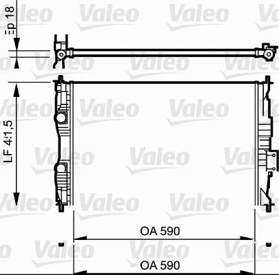 VALEO 735118 Radiator, engine cooling