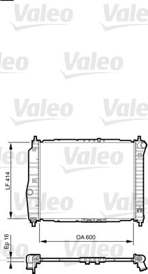 VALEO 735158 Radiator, engine cooling