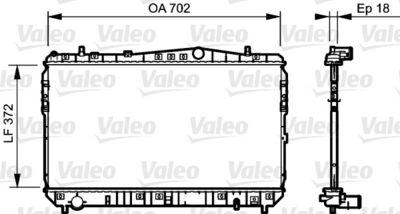 Radiator, engine cooling VALEO 735159