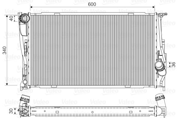 VALEO 735165 Radiator, engine cooling