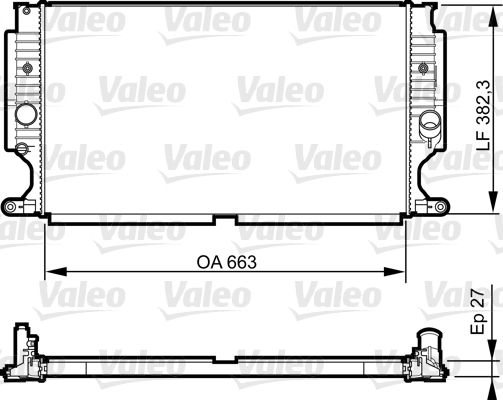 VALEO 735188 Radiator, engine cooling