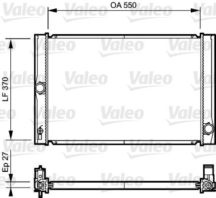VALEO 735213 Radiator, engine cooling