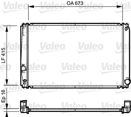 VALEO 735215 Radiator, engine cooling