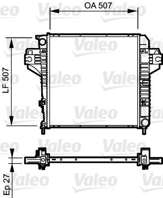 VALEO 735221 Radiator, engine cooling