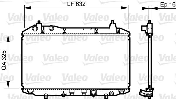 VALEO 735241 Radiator, engine cooling