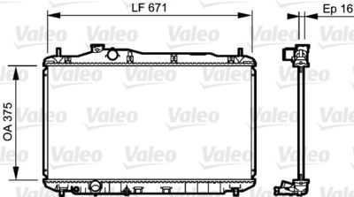 Radiator, engine cooling VALEO 735243