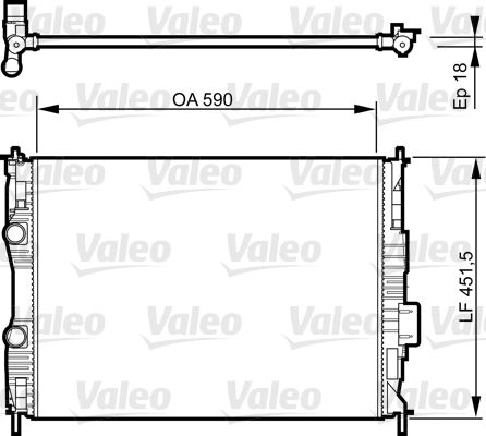 VALEO 735281 Radiator, engine cooling