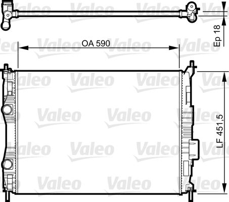 VALEO 735283 Radiator, engine cooling