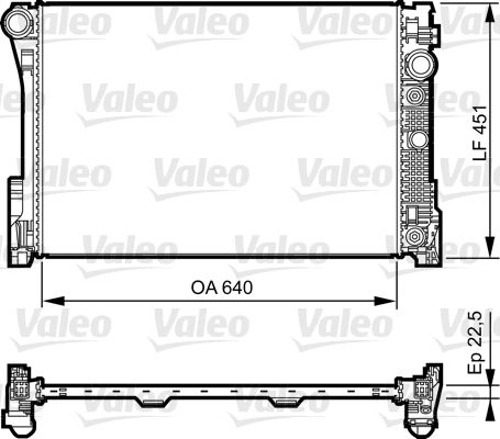 VALEO 735285 Radiator, engine cooling