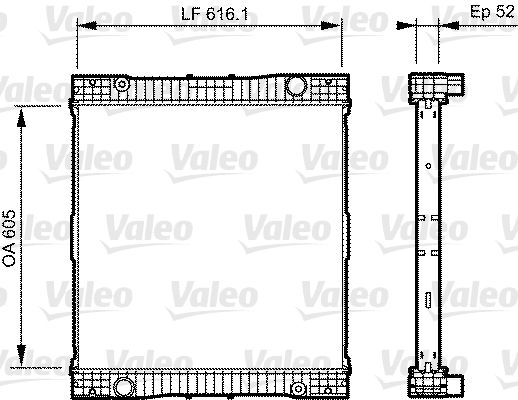 VALEO 735303 Radiator, engine cooling