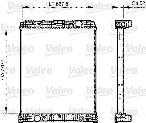 VALEO 735304 Radiator, engine cooling