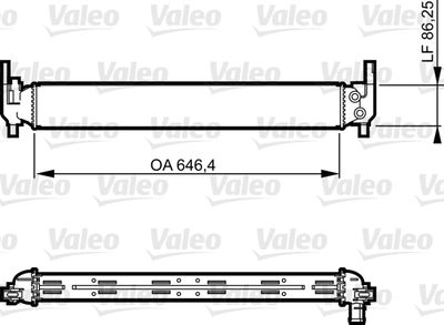 Radiator, engine cooling VALEO 735310