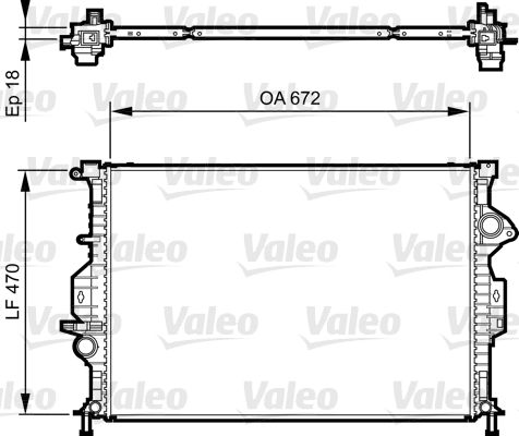 VALEO 735373 Radiator, engine cooling