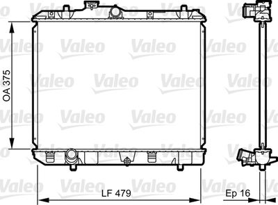 Radiator, engine cooling VALEO 735383