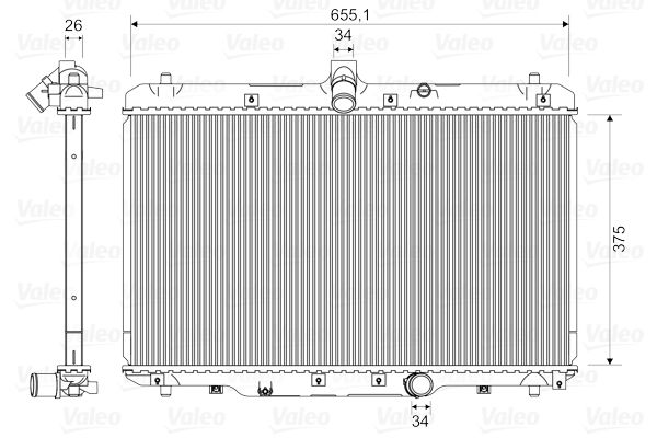 VALEO 735400 Radiator, engine cooling