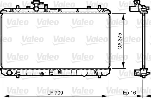 VALEO 735407 Radiator, engine cooling