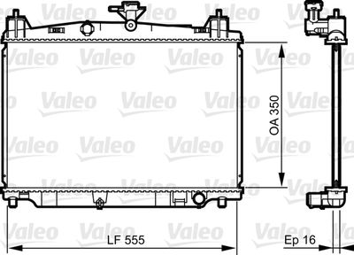 Radiator, engine cooling VALEO 735416