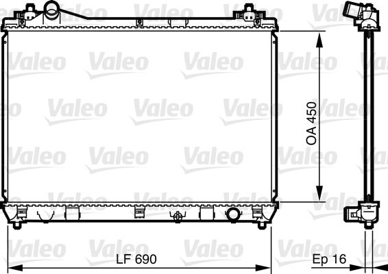 VALEO 735433 Radiator, engine cooling