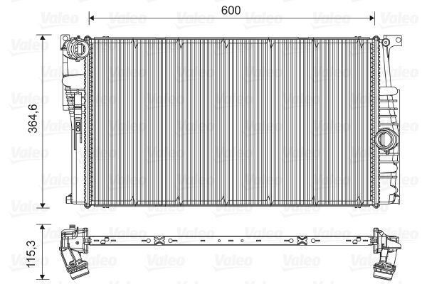 VALEO 735451 Radiator, engine cooling