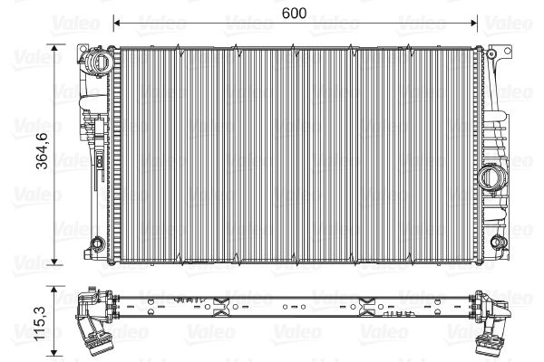VALEO 735455 Radiator, engine cooling