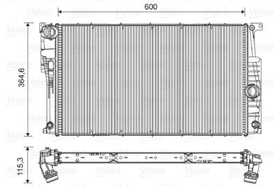Radiator, engine cooling VALEO 735455