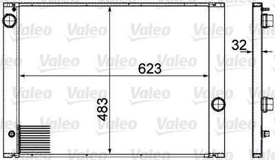 Radiator, engine cooling VALEO 735477