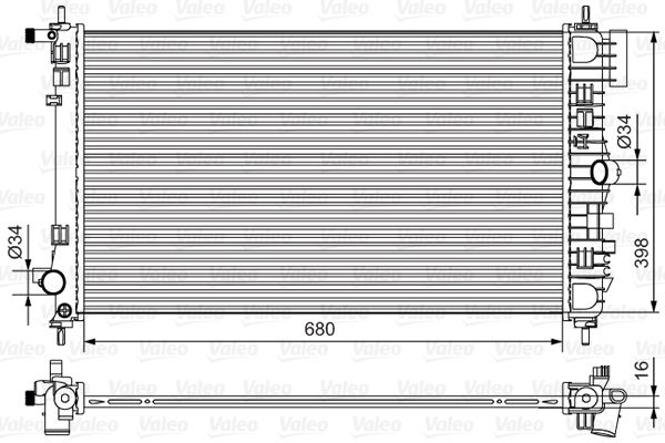 VALEO 735483 Radiator, engine cooling