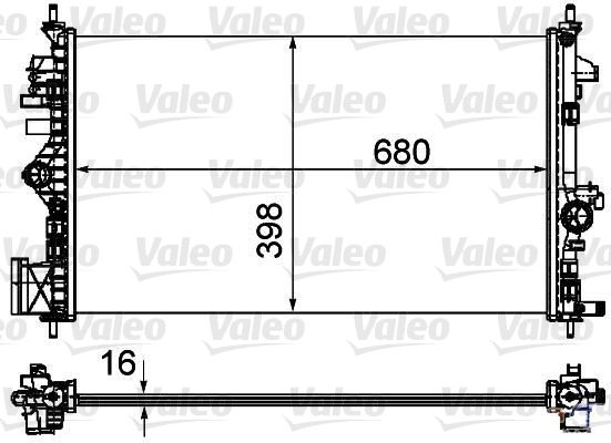 VALEO 735485 Radiator, engine cooling
