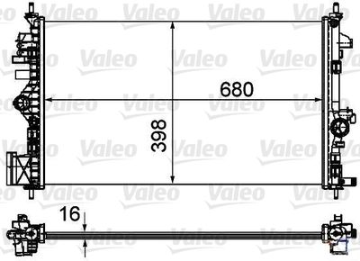 Radiator, engine cooling VALEO 735485