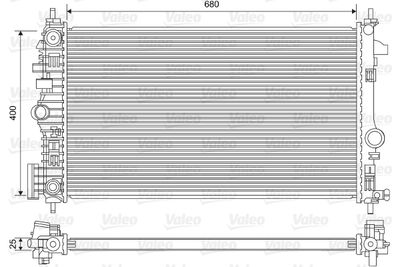 Radiator, engine cooling VALEO 735486