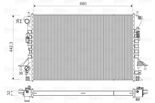 VALEO 735489 Radiator, engine cooling